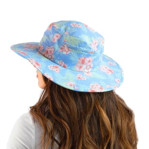 MISSION Cooling Anywhere Boonie Hat, Junglebird Bluebell - Unisex Wide-Brim Hat for Men & Women - Lightweight & Durable - Cools Up to 2 Hours - UPF 50 Sun Protection - Machine Washable - Image 5