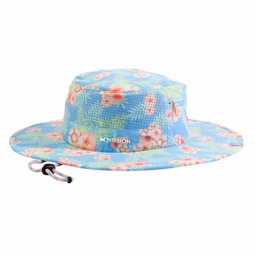 MISSION Cooling Anywhere Boonie Hat, Junglebird Bluebell - Unisex Wide-Brim Hat for Men & Women - Lightweight & Durable - Cools Up to 2 Hours - UPF 50 Sun Protection - Machine Washable - Image 1