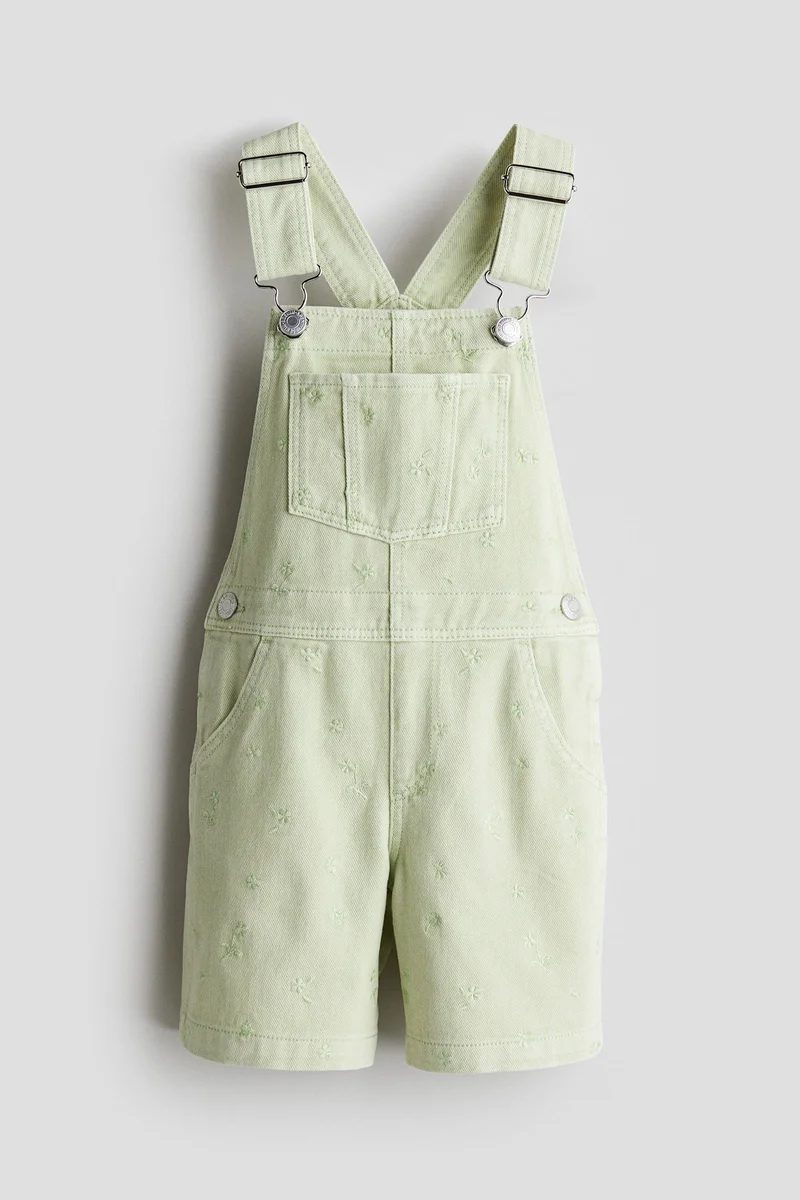 H&M Denim dungaree shorts