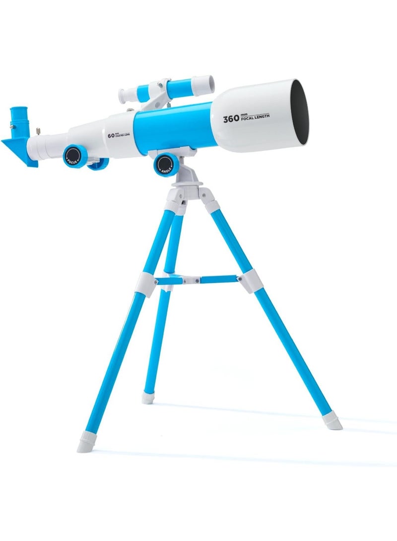 Discovery # MINDBLOWN STEM Toy Telescope with Adjustable Tripod, View Object 60x Closer, for Astronomy Beginners 6+ Years - Image 2