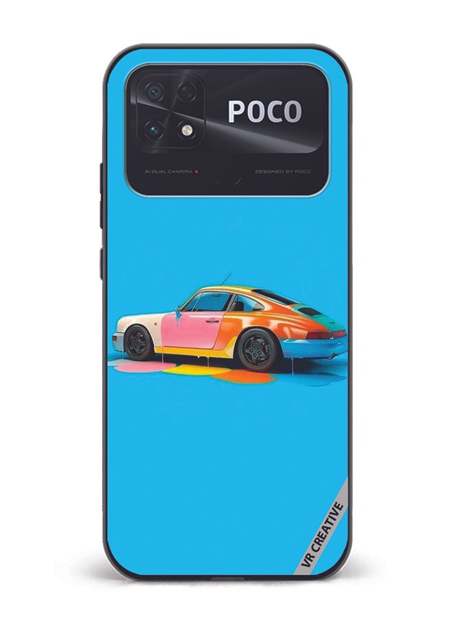 VR CREATIVE Protective Case Cover For Xiaomi Poco C40 Car Design Multicolour - Image 1