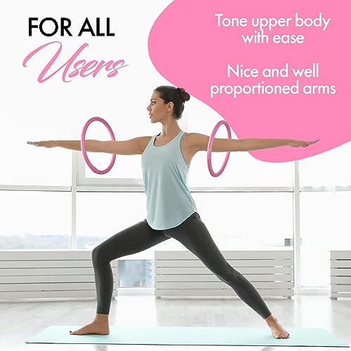 Zenmarkt Weighted Fitness Hoop for Arms - Mini Upper Body Exercise Tool to Strengthen Arms and Shoulders - Lightweight Design for Fun Home Workouts (Pink) - Image 5