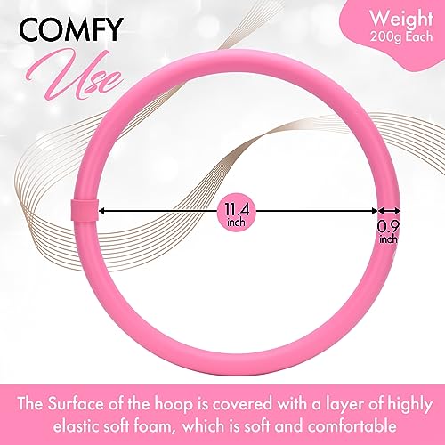 Zenmarkt Weighted Fitness Hoop for Arms - Mini Upper Body Exercise Tool to Strengthen Arms and Shoulders - Lightweight Design for Fun Home Workouts (Pink) - Image 3