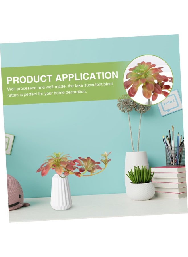 Arabest 2 Pack Realistic Large Artificial Succulents - Lifelike Faux Hanging Plants for Wall, Low Maintenance Home Decor, Indoor & Outdoor Use - Image 5