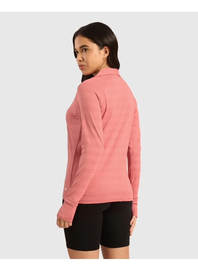 ماسلميند Women's Vogue Polo Full Sleeve T-Shirt with Smart Collar, Breathable Fabric, Thumbholes, Raglan Sleeves Activewear
