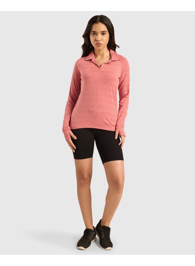 Musclemind Women's Vogue Polo Full Sleeve T-Shirt - Image 4