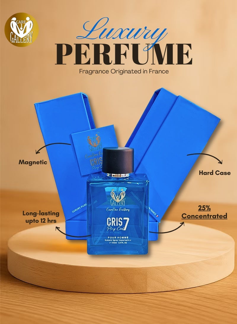 معرض كير وان عطر كريس~٧ للجنسين من كير ون غاليري، أو دو برفيوم | فاخر | يدوم ١٢ ساعة | أفضل عطر يومي | هدية للرجال والنساء، ١٠٠ مل | كير ون غاليري - Image 1