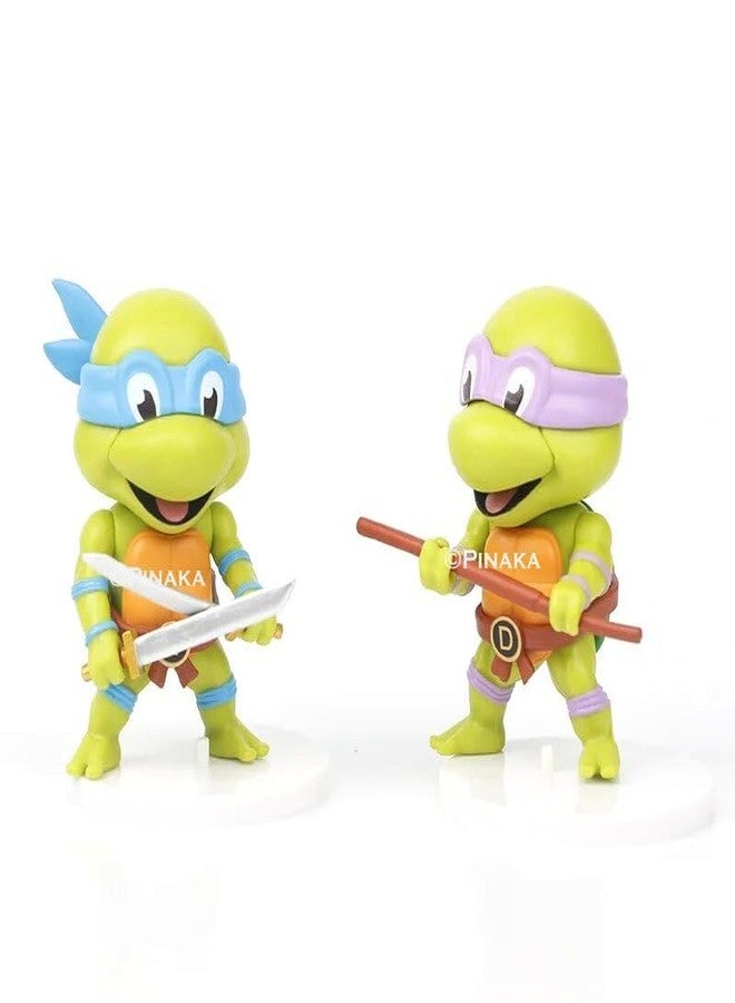 PINAKA Ninja Turtle 5pcs Cute Action Figures 8 CM Game Cartoon Figurine PVC Figure - Image 3
