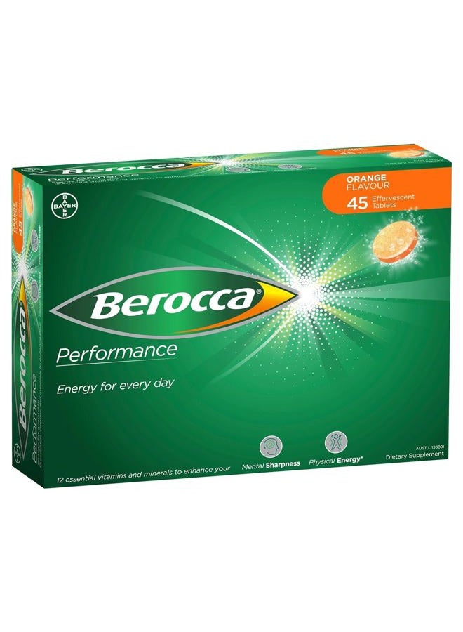 Berocca Orange Effervescent Tablets 45-Count - Image 1
