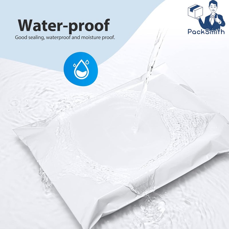 PackSmith Temper Proof Courier Bags 12x16 Inches (Pack of 100) | POD Jacket Plastic Poly Envelopes for Shipping, Packing & E-commerce | Self-Sealing,Waterproof LDPE Packaging Pouches - Image 2
