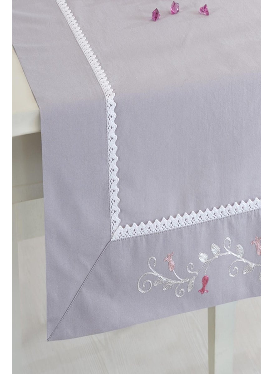 Ödel Home Buldan Linen Elegantly Embroidered 50 x 130 cm. Runner  - Image 2