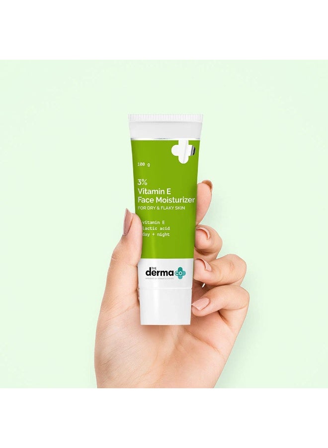 ذا ديرما كو 3٪ كريم مرطب للوجه بفيتامين هـ بفيتامين هـ وحمض اللاكتيك | يحارب الجفاف | غير دهني وخفيف الوزن | 100 جم - Image 2