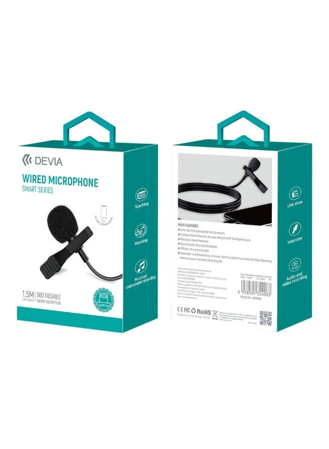 devia EM063 Smart series wired Microphone -3.5mm – 1.5M - Image 4