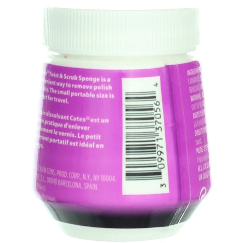 Cutex Nail Polish Remover Twist & Scrub Sponge 1.75 oz - 2 Pack - Image 5