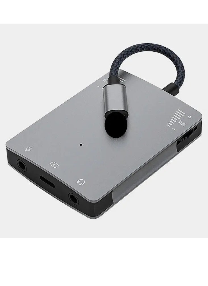 Generic - Lightning Live Stream Adapter for iPhone and iPad with Speaker Pin Supports 99% of live streaming apps available in the market Can charge the phone while in use Supports PK during live streaming Suitable for live streaming, recording and singing - Image 1