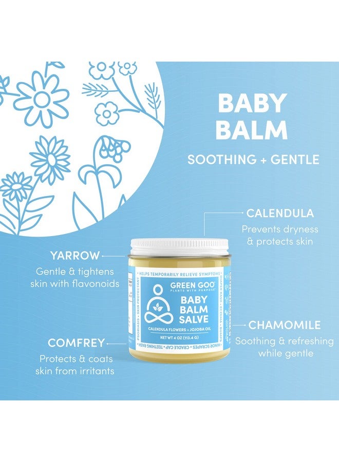 GREEN GOO Baby Balm, Organic Gentle Moisturizing & Soothing Baby Lotion, Helps Relieve Skin Irritations, 4 Oz Jar - Image 2