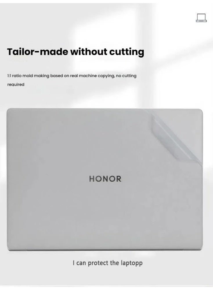 general Laptop Decal Cover Compatible with 14.6-inch Honor MagicBook Pro 14 (2025) FMB-P, Anti-Scratch Sticker Three Sided Notebook Film and High Definition Film - Image 5