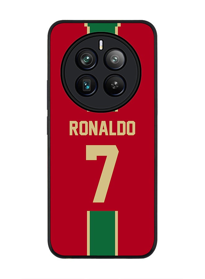 Stylizedd Rugged Black edge case for Realme 12 Pro / Realme 12 Pro Plus 5G, Slim fit Flexible Cover -  Football Team - Portugal, Player Name - Ronaldo - Image 1