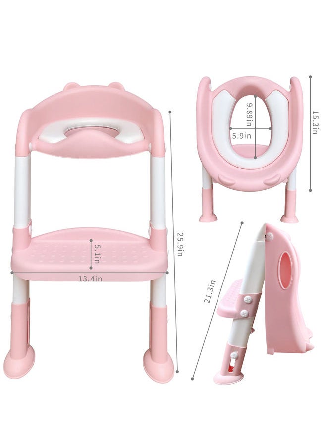 Arabest - Potty Training Seat, Children's Bathroom Toilet, Folding Children's Toilet with Seats with Comfortable Handles, Potty Cair for Boys and Girls - Image 1