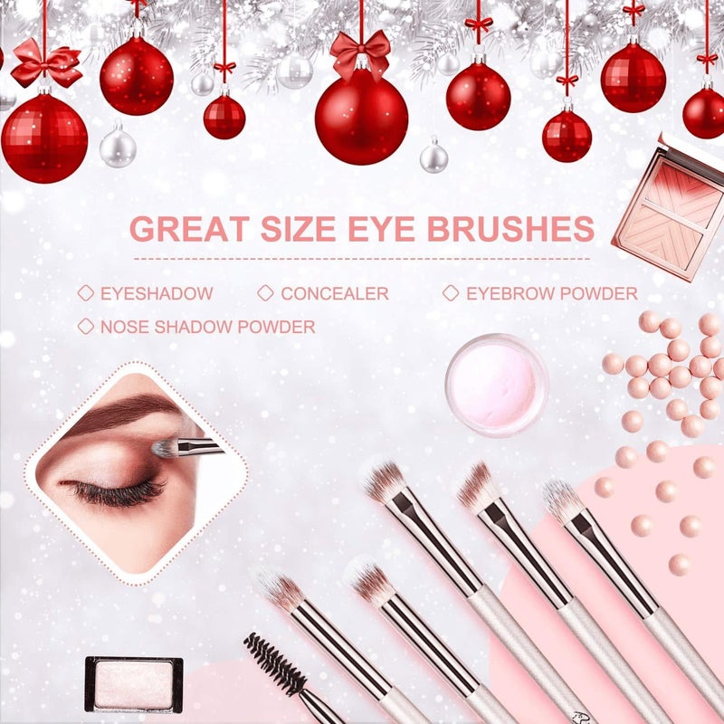 MODIQ Makeup Brush Set 20 Pcs Premium Synthetic Brushes for Foundation Powder Concealer Eye shadows Blush with Free Black Case - Image 4
