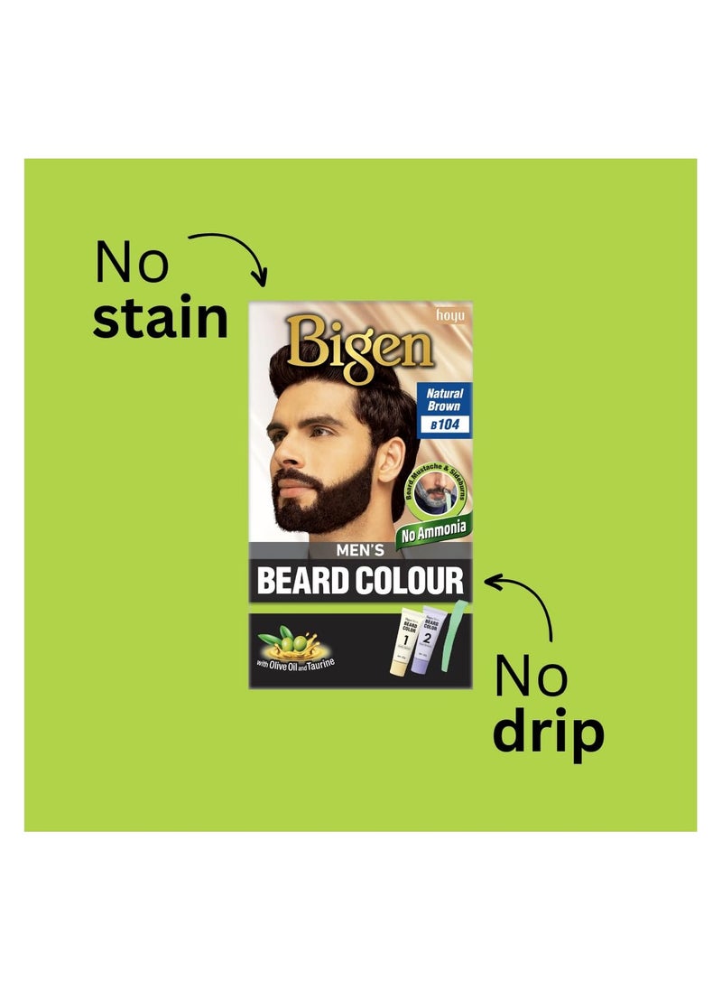 Bigen Bigen Men's Beard Color Medium Brown 20gm+20gm -105, 102 g  - Image 3