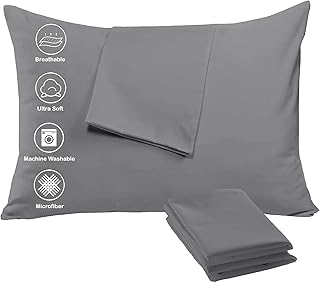 Niagara Sleep Solution 4 Pack Pillow Cases Protectors Zip Standard 20x26 InchesÃ¢ÂÂ¤Ã¯Â¸Â Life Time - Image 1