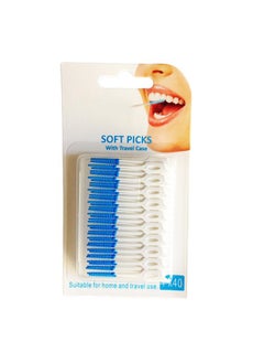 Thoraya 40 Pcs Flexible Massage Toothpicks Soft Tooth Clean Toothpicks Oral Care Gum Stimulating Toothpicks  - Image 2