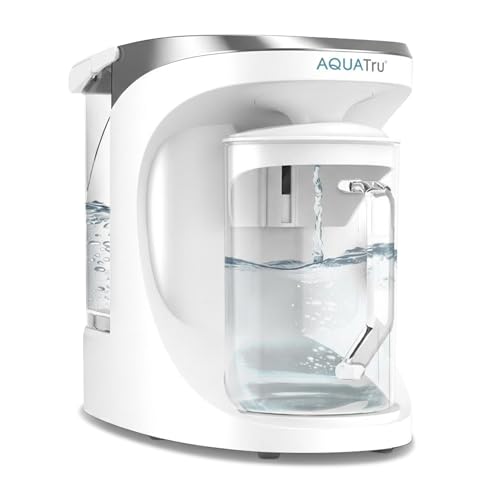 AQUA TRU AquaTru Carafe Smart Countertop Water Purifier | App-Connected 4-Stage Reverse Osmosis System with Glass Carafe Removes Forever Chemicals, Lead & Fluoride | Track Filter Life | No Plumbing - Image 1