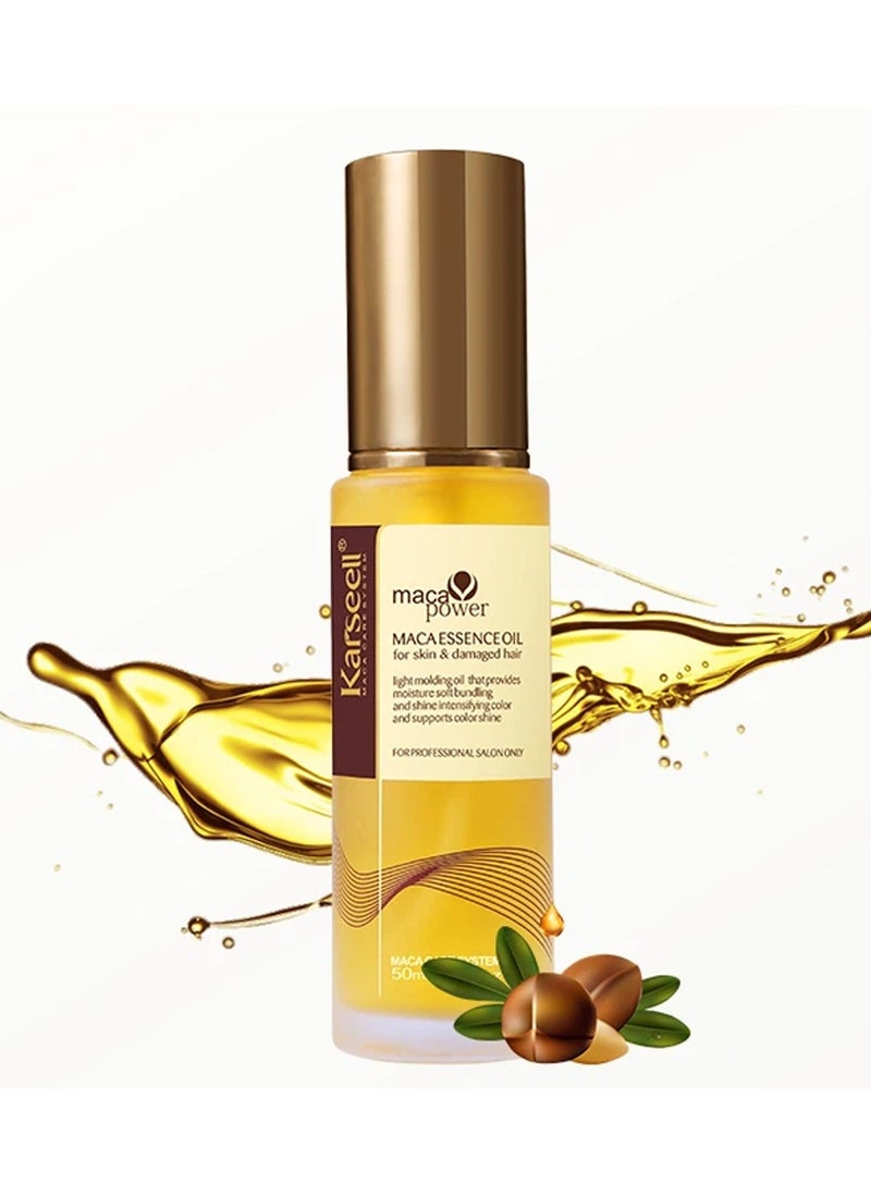Karseell Karseell Pure Moroccan Oil Essential Oils Hair Serum Conditioner for Hair Skin and Nails Treatment Rich in Vitamin E 50ml  - Image 3