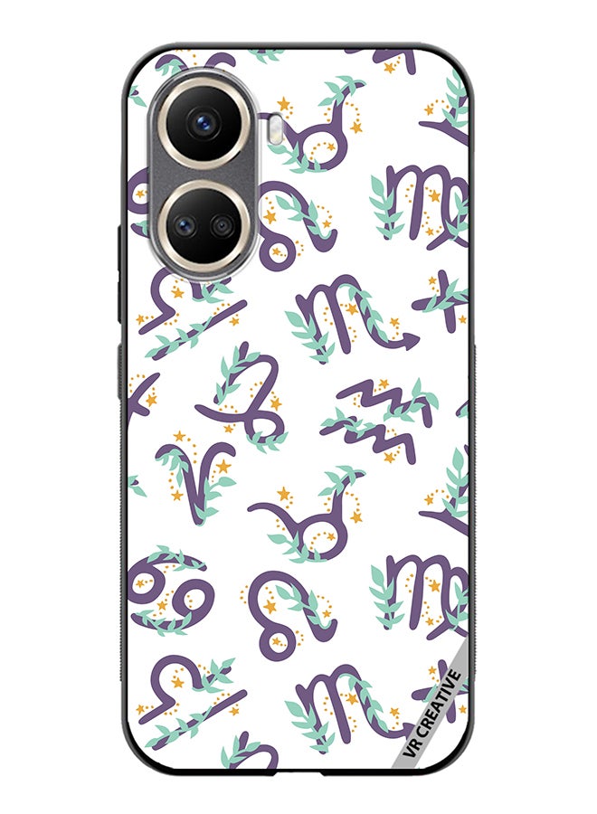 VR CREATIVE Protective Case Cover For Huawei Nova 10 SE Cute Vector Pattern With Zodiac Sign Design Multicolour - Image 1