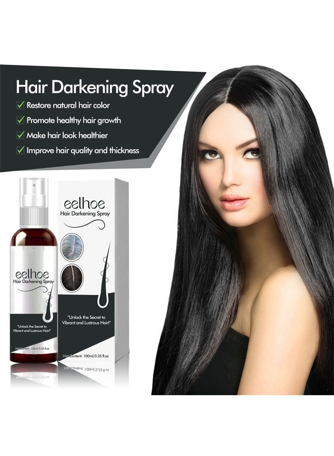 EELHOE Darkenal Anti Greying Hair Serum, 2% Greyverse, Melanin Synthesis, Naturally Pigmented,Hair Greying,Thinning And Shiny, No Synthetic Colours 100 Ml - Image 2