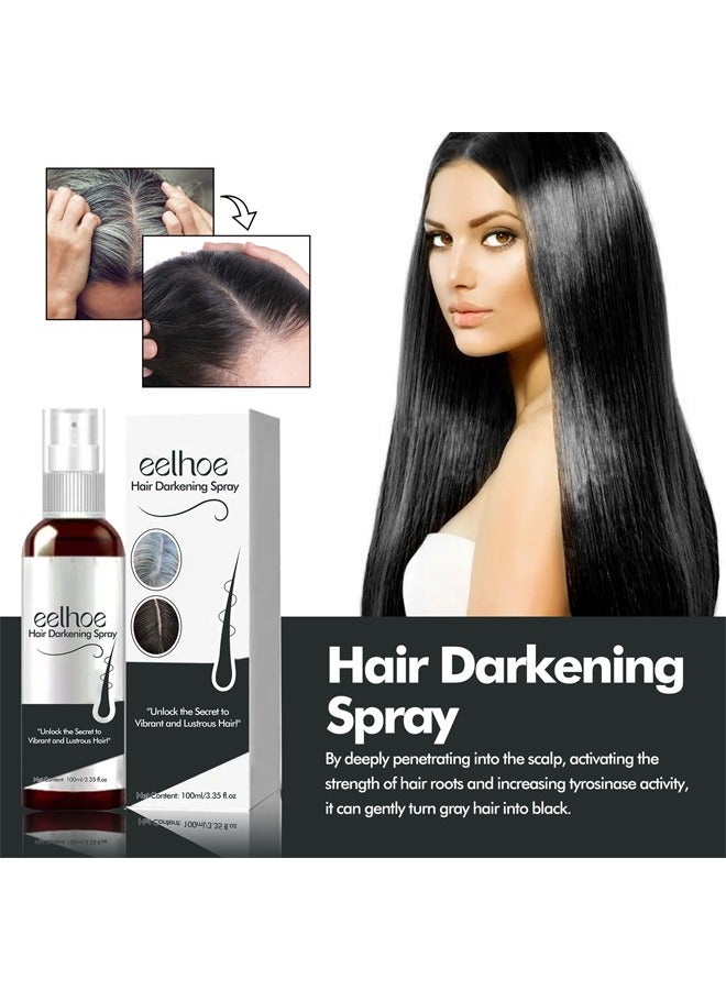 EELHOE Darkenal Anti Greying Hair Serum, 2% Greyverse, Melanin Synthesis, Naturally Pigmented,Hair Greying,Thinning And Shiny, No Synthetic Colours 100 Ml - Image 3