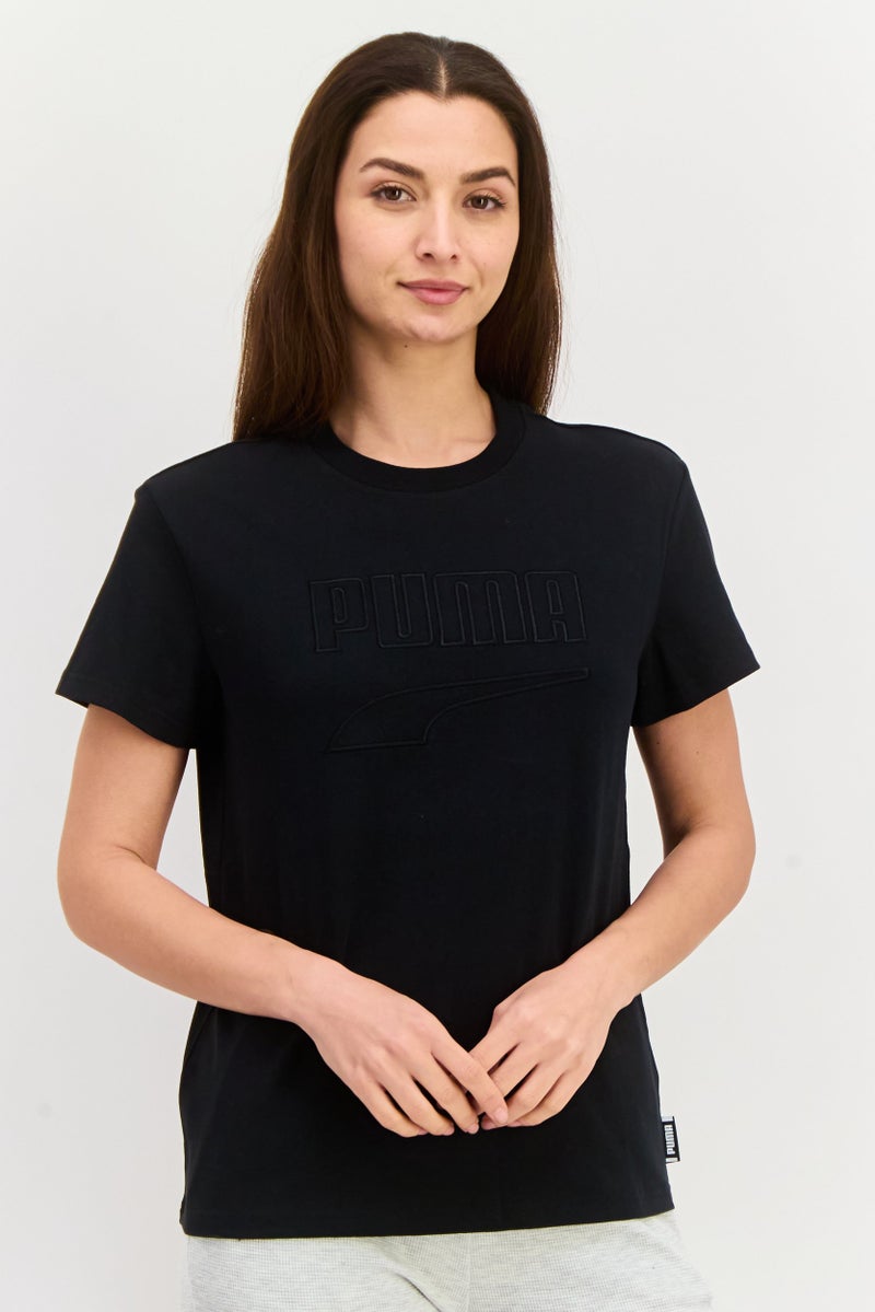 PUMA Women Sportswear Fit Short Sleeves Outdoor T-shirt, Black - Image 1