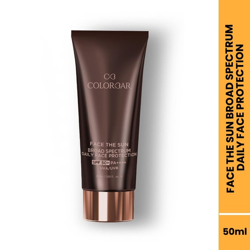 Colorbar Face the Sun Broad Spectrum Daily Face Protector 50 ml Enriched with Olive Leaf Extract and Vitamin E 100 Vegan Paraben Free and cruelty free - Image 2