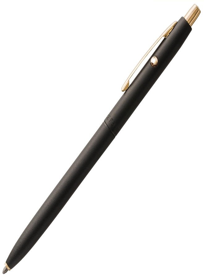 Fisher Space Pen Matte Black Shuttle Pen, Pressurized Ballpoint Pen, Gold Accents, Writes Upside Down and in Extreme Temperatures, Medium Point, Gift Box, Made in USA, Used On Crewed Space Flights - Image 1