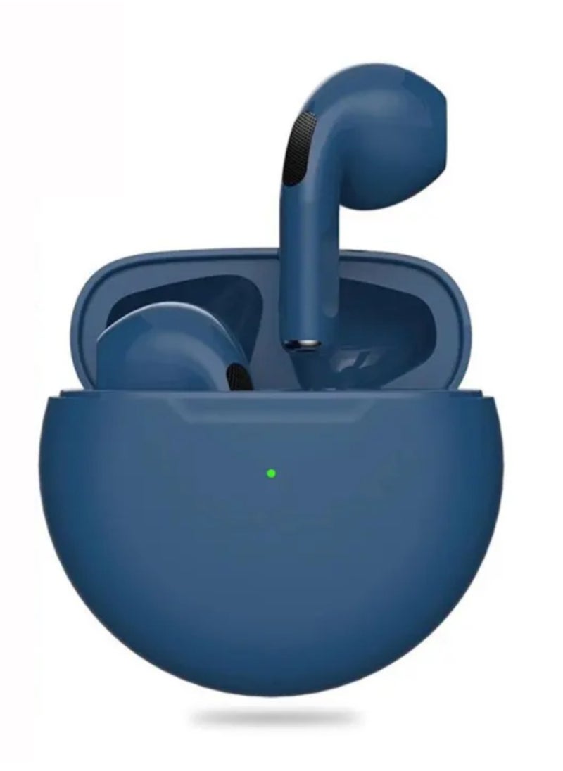 DIGI CORE - Pro 6 TWS True Wireless Headphones Bluetooth Earphone Earbuds Bass Headset Wireless Earbuds In-Ear Earbuds Lightweight Bluetooth 5.0 Headphones With Mic Multimode Headphone (Dark Blue) - Image 1