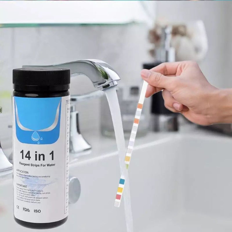 14-In-1 Spa Test Strips - Instant Reliable Results Swimming Pool Water Testing Strips for Drinking Water, Aquarium, Pond, Hot Tub And Industrial Water Use - Image 5