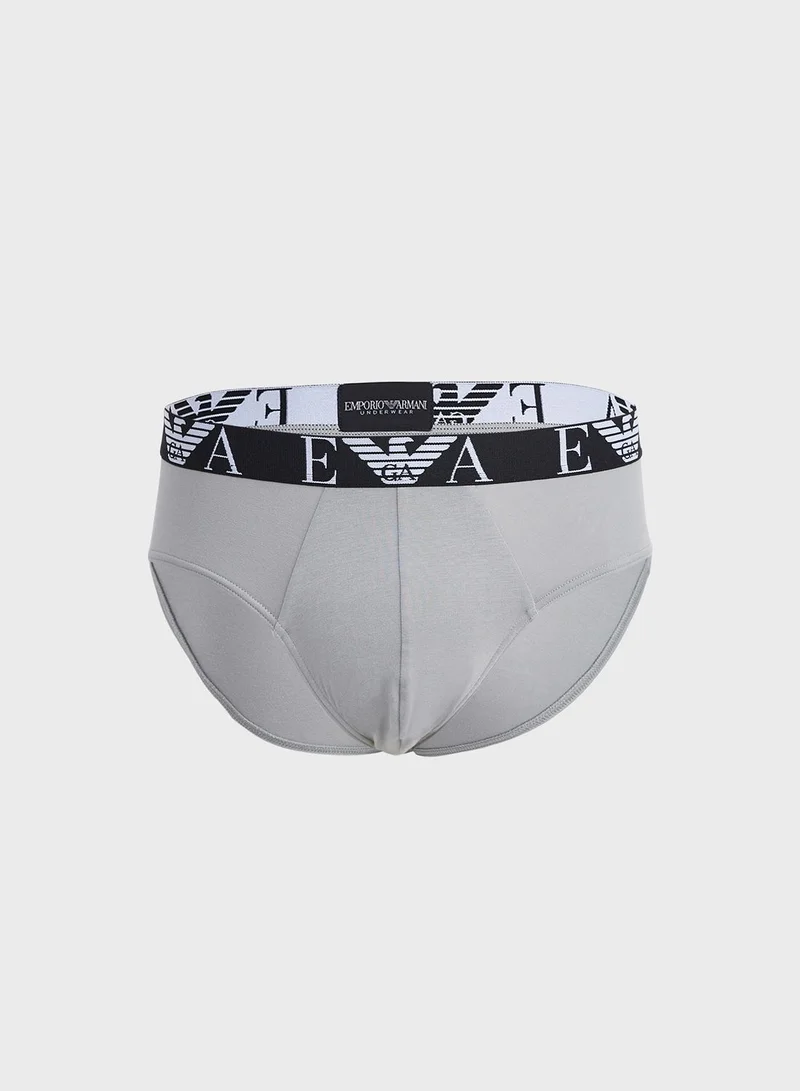 EMPORIO ARMANI 3 Pack Logo Band Assorted Briefs