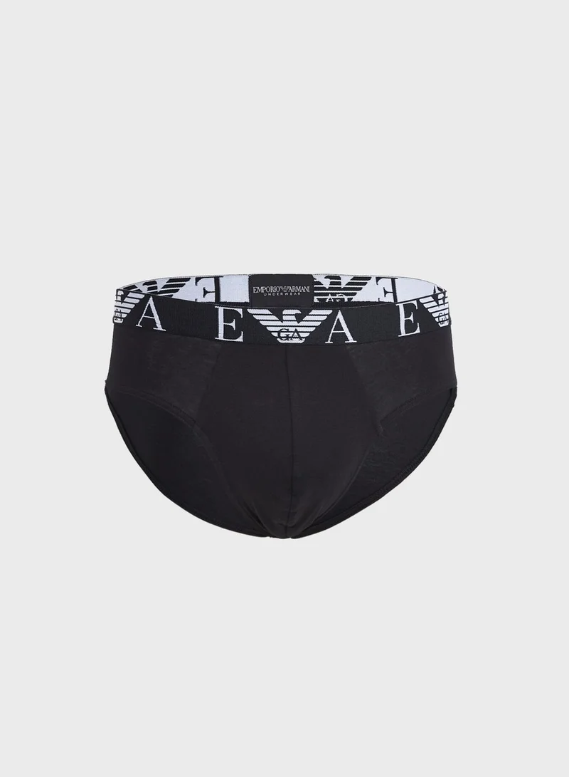 EMPORIO ARMANI 3 Pack Logo Band Assorted Briefs
