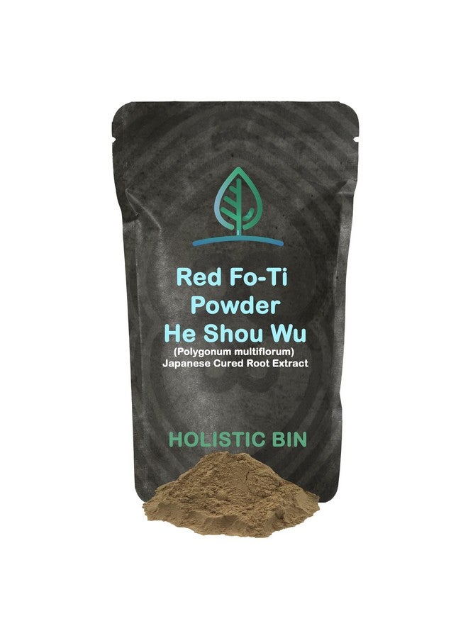 Holistic Bin Japanese He Shou Wu Fo Ti Powder Potent Fermented Herbal Extract for Vitality | Wild Harvested in Japan | Pure Fo Ti for Hair Health Support | Antioxidant and Anti Aging Properties - Image 1