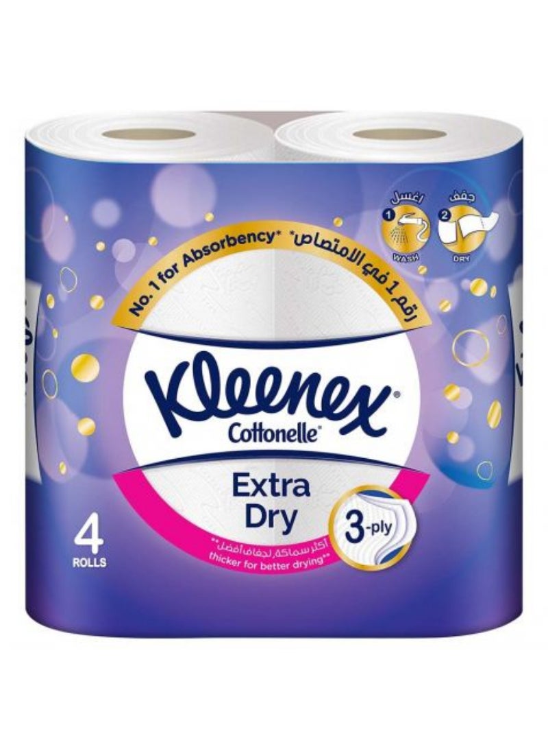 Kleenex Toilet Tissue Extra Dry 160 Sheets X4 Rolls