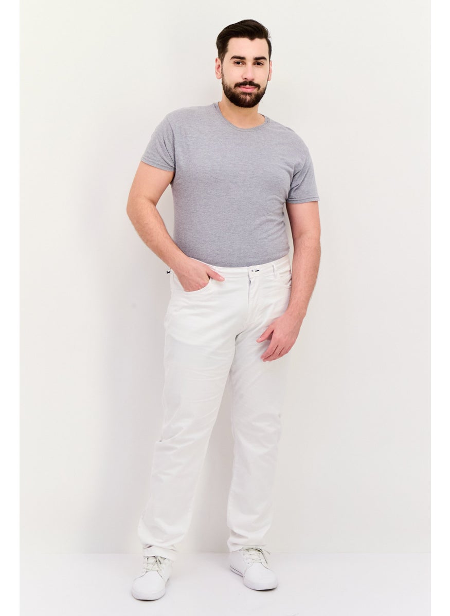 Sorbino - Men Regular Fit Solid Chino Pants, White - Image 1