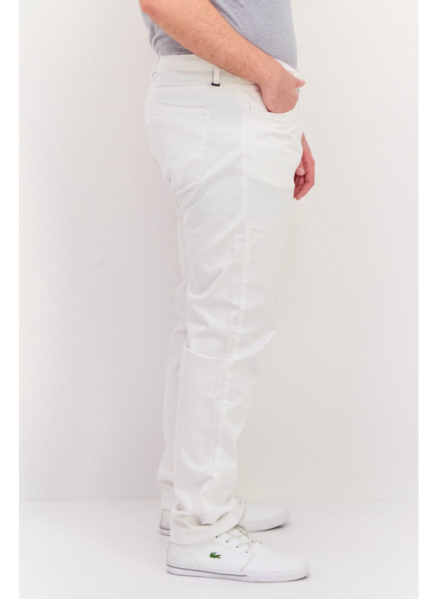 Sorbino - Men Regular Fit Solid Chino Pants, White - Image 1