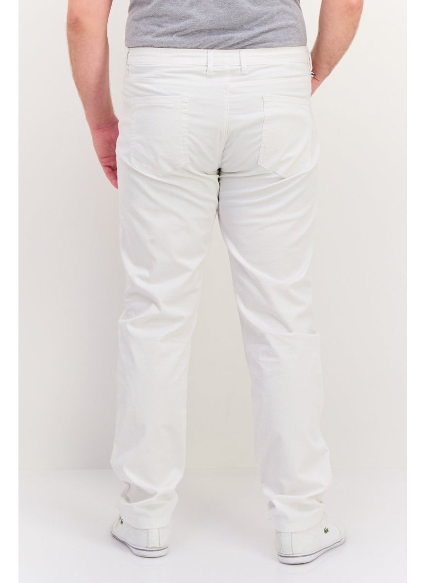 Sorbino - Men Regular Fit Solid Chino Pants, White - Image 1