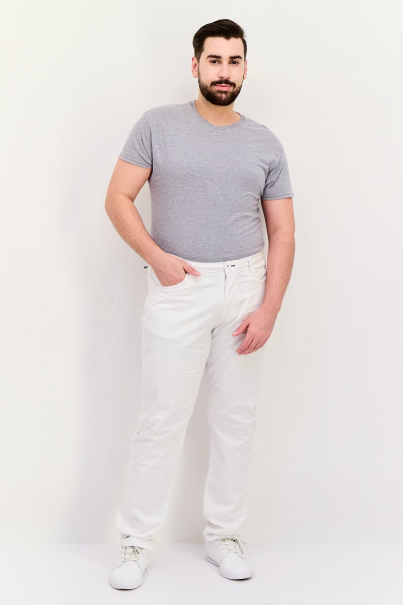 Sorbino سروال تشينو عادي للرجال، أبيض - Image 4