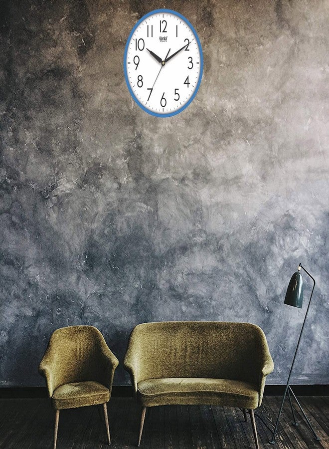 Orpat Ajanta Analog Wall Clock for Home and Offices 12 Inches Wall Clock (30 x 30 x 4 cm) (Blue.) - Image 4