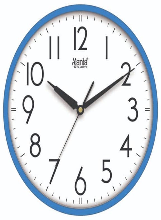 Orpat Ajanta Analog Wall Clock for Home and Offices 12 Inches Wall Clock (30 x 30 x 4 cm) (Blue.) - Image 1