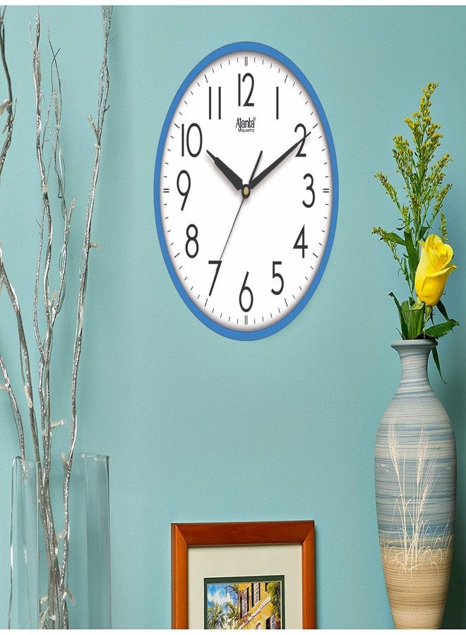 Orpat Ajanta Analog Wall Clock for Home and Offices 12 Inches Wall Clock (30 x 30 x 4 cm) (Blue.) - Image 2