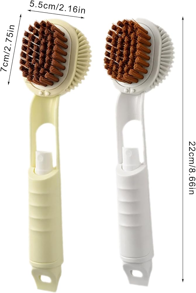 SWIUKPHE Shoe Cleaning Brush with Built-In Spray Bottle, Soft Brush, 3-in-1 Head, for Sneakers, Boots, Leather and Canvas, Includes Cleaning Cloth, Solution and Travel Case - Image 5