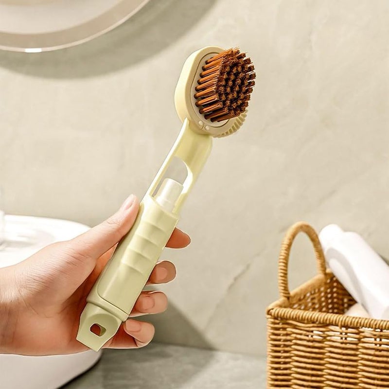 SWIUKPHE Shoe Cleaning Brush with Built-In Spray Bottle, Soft Brush, 3-in-1 Head, for Sneakers, Boots, Leather and Canvas, Includes Cleaning Cloth, Solution and Travel Case - Image 4